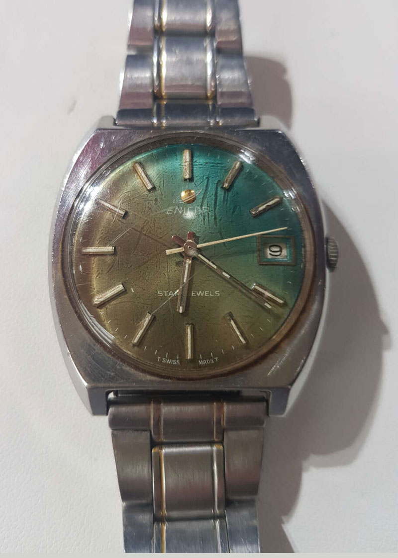 RENOWACJA MĘSKIEGO ZEGARKA ENICAR 503-24-gk